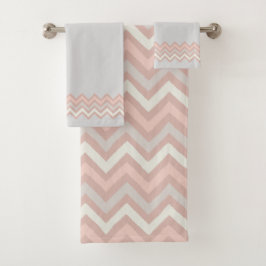 Zigzag Stripes Waterverf Bad Handdoek