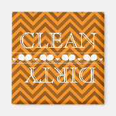 Zigzag Style Dishwasmachine Magnet Clean & Dirty (Voorkant)
