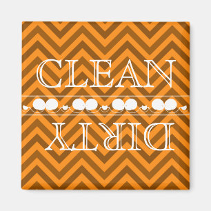 Zigzag Style Dishwasmachine Magnet Clean & Dirty