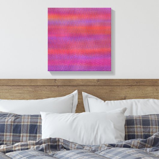 Zigzag Sunset Canvas Afdruk (Insitu (Slaapkamer))
