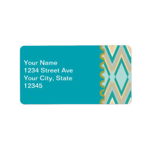 zigzag-telefoons diagonaal etiket