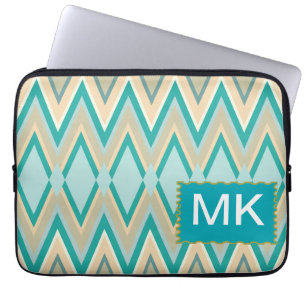 zigzag-telefoons diagonaal laptop sleeve