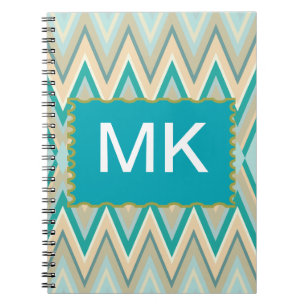 zigzag-telefoons diagonaal notitieboek