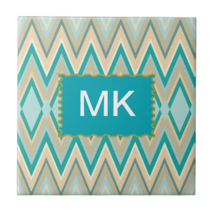 zigzag-telefoons diagonaal tegeltje