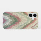 Zigzag Textiel iPhone 16 Hoesje (Achterkant horizontaal)