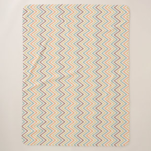 Zigzag Thin Colorful Lines Naadloze Patroonvector Sherpa Deken