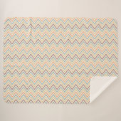 Zigzag Thin Colorful Lines Naadloze Patroonvector Sherpa Deken (Voorkant (horizontaal))