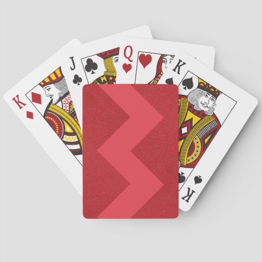 Zigzag Tomaat Rood Aangepaste speelkaarten – Aanpa (Achterkant)