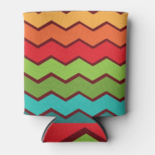 Zigzag uit de jaren zeventig blikjeskoeler (Voorkant)