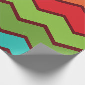 Zigzag uit de jaren zeventig cadeaupapier (Hoek)