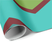 Zigzag uit de jaren zeventig cadeaupapier (Rol Hoek)