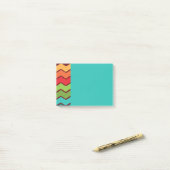 Zigzag uit de jaren zeventig post-it® notes (Op bureau)