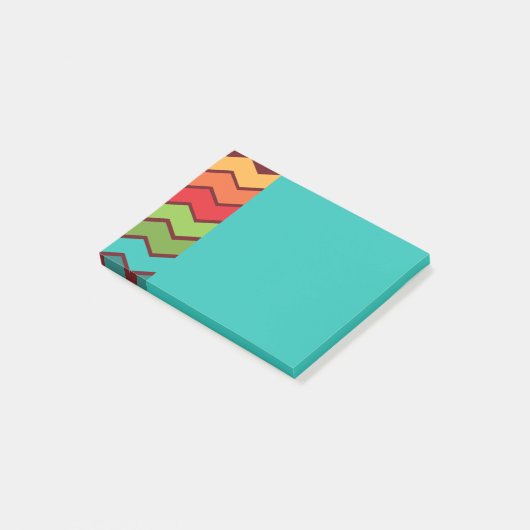 Zigzag uit de jaren zeventig post-it® notes (Schuin)