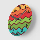 Zigzag uit de jaren zeventig ronde klok (Hoek)