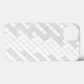 zigzag vierkanten in grijs Case-Mate iPhone case (Achterkant (horizontaal))