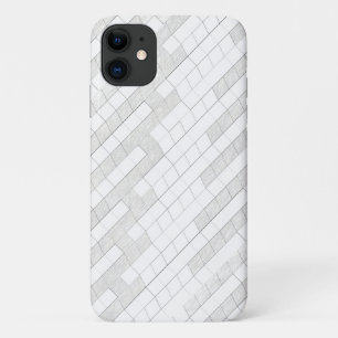 zigzag vierkanten in grijs... Case-Mate iPhone case