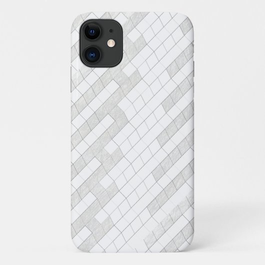 zigzag vierkanten in grijs... Case-Mate iPhone case (Achterkant)