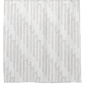 Zigzag-vierkantjes in grijs... douchegordijn (Voorkant)