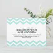 Zigzag Wedding Invitations Kaart (Staand voorkant)