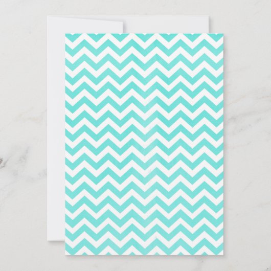 zigzag Wedding-uitvindingen Kaart (Achterkant)