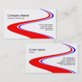ZigZag Weg - Rood, Wit en Blauw Visitekaartje (Voorkant / Achterkant)