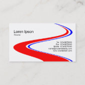 ZigZag Weg - Rood, Wit en Blauw Visitekaartje (Achterkant)