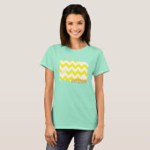 ZigZag Yellow 2 T-shirt (Voorkant volledig)