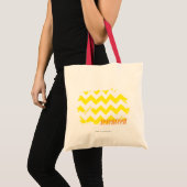 ZigZag Yellow 2 Tote Bag (Voorkant (product))