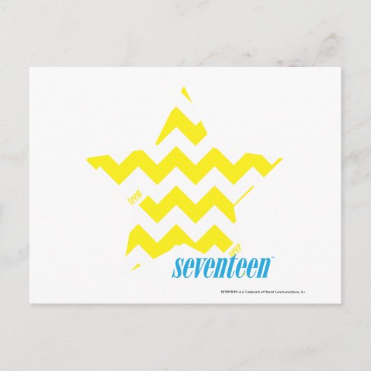 ZigZag Yellow 3 Briefkaart (Voorkant)