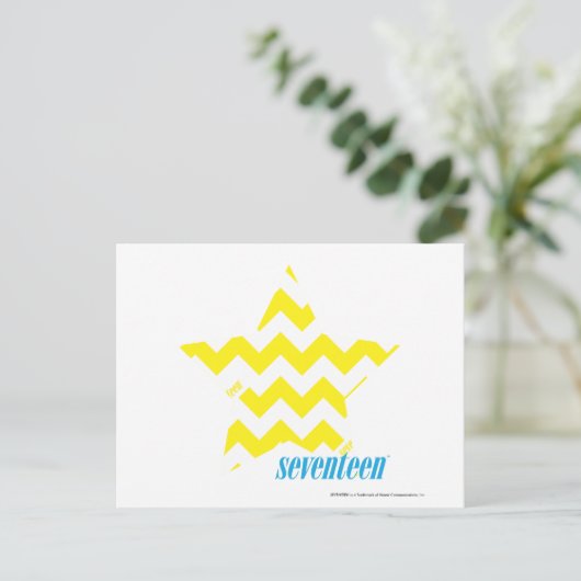ZigZag Yellow 3 Briefkaart (Staand voorkant)