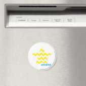 ZigZag Yellow 3 Magneet (Insitu (Vaatwasser))