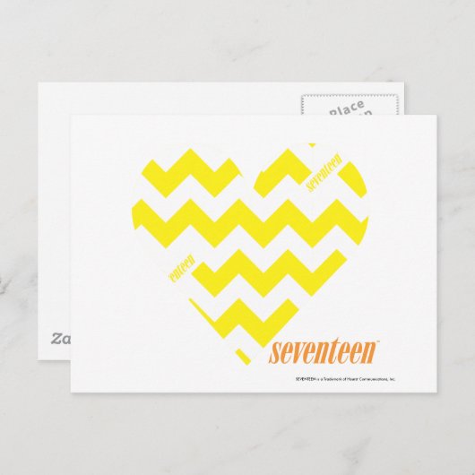 ZigZag Yellow 4 Briefkaart (Voorkant / Achterkant)