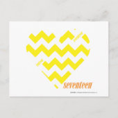 ZigZag Yellow 4 Briefkaart (Voorkant)