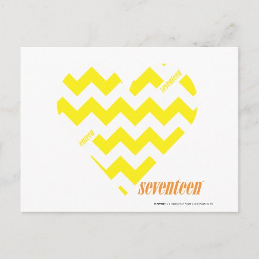 ZigZag Yellow 4 Briefkaart (Voorkant)