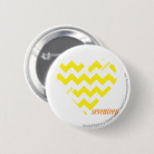 ZigZag Yellow 4 Ronde Button 5,7 Cm (Voorkant /achterkant)