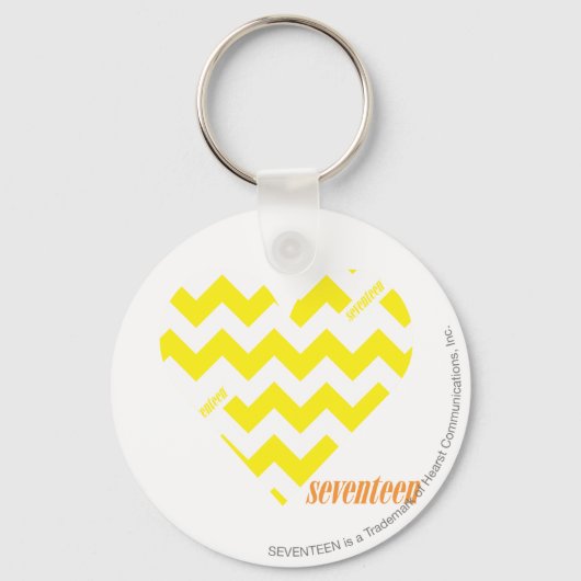 ZigZag Yellow 4 Sleutelhanger (Voorkant)