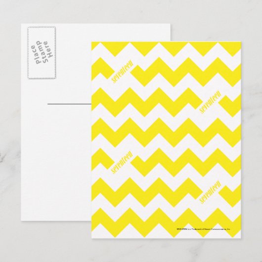 ZigZag Yellow Briefkaart (Voorkant / Achterkant)