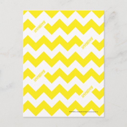 ZigZag Yellow Briefkaart (Voorkant)
