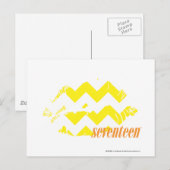 ZigZag Yellow Briefkaart (Voorkant / Achterkant)