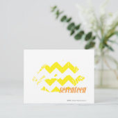 ZigZag Yellow Briefkaart (Staand voorkant)