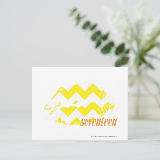 ZigZag Yellow Briefkaart (Staand voorkant)