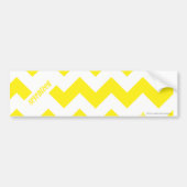 ZigZag Yellow Bumpersticker (Voorkant)