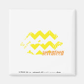 ZigZag Yellow Magneet (Voorkant)