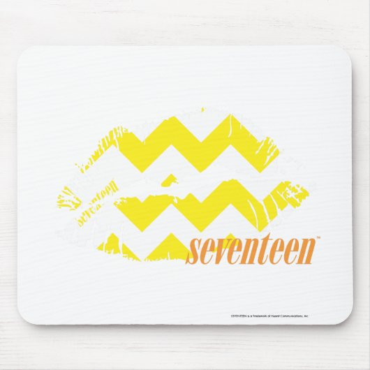 ZigZag Yellow Muismat (Voorkant)