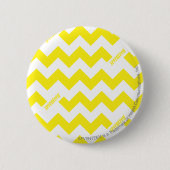 ZigZag Yellow Ronde Button 5,7 Cm (Voorkant)