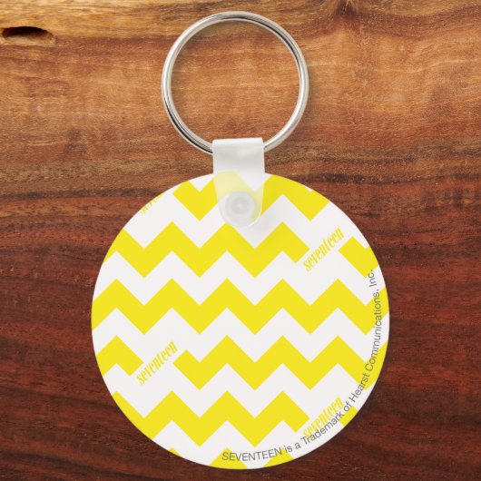 ZigZag Yellow Sleutelhanger (Voorkant)