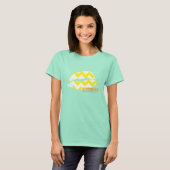 ZigZag Yellow T-shirt (Voorkant volledig)