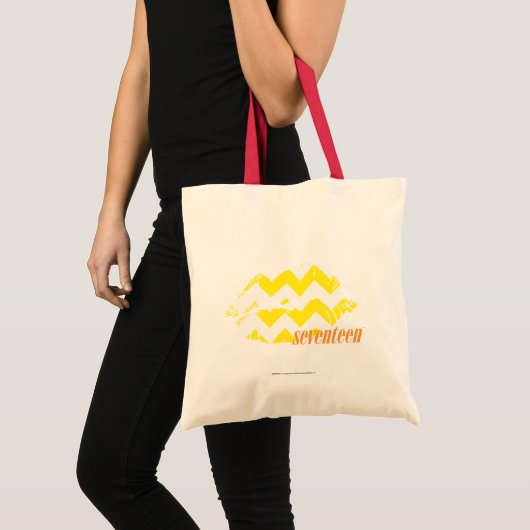 ZigZag Yellow Tote Bag (Voorkant (product))