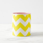 ZigZag Yellow Tweekleurige Koffiemok (Center)