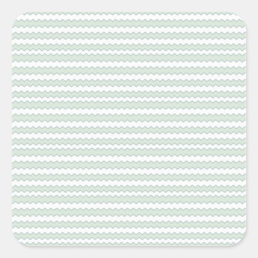 Zigzag Zee Anemone Vierkante Sticker (Voorkant)